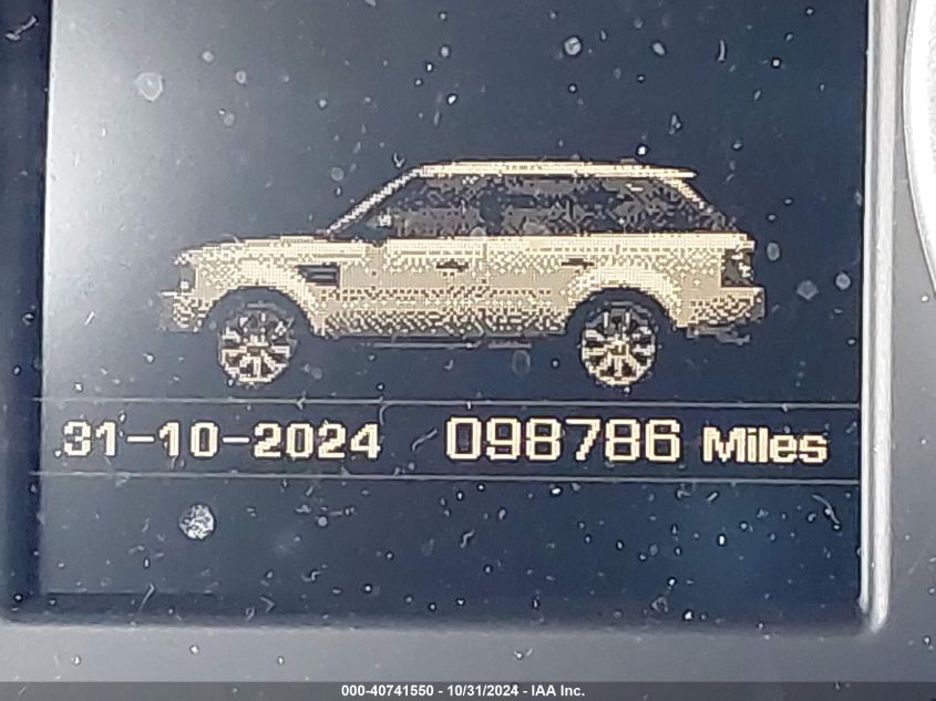 2013 Land Rover Range Rover Sport Hse VIN: SALSF2D49DAH07433 Lot: 40741550