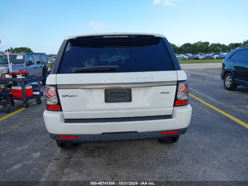 2013 Land Rover Range Rover Sport Hse VIN: SALSF2D49DAH07433 Lot: 40741550