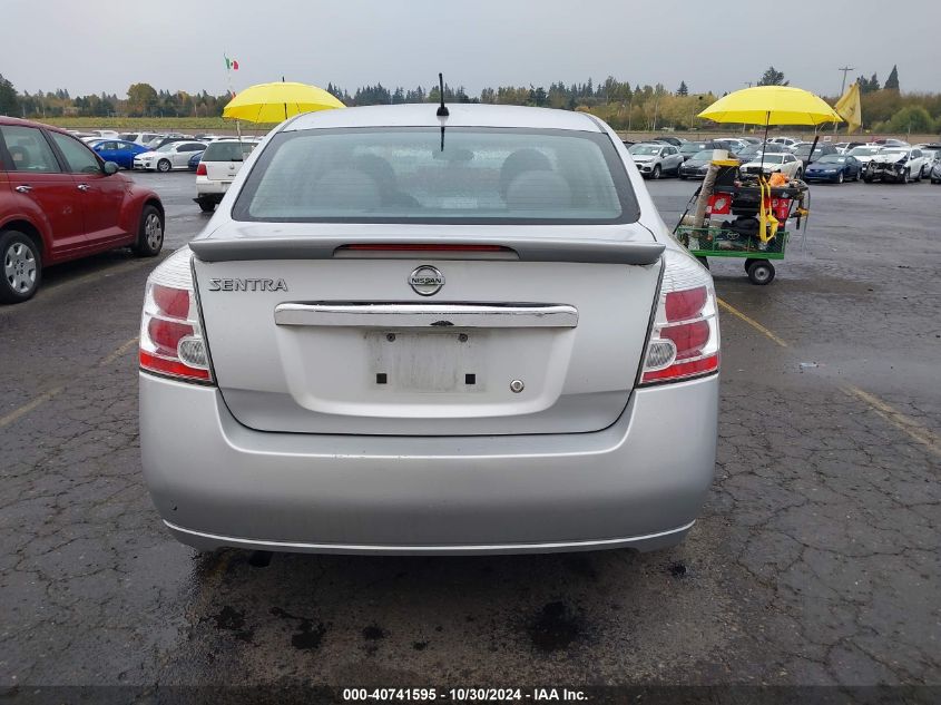 2012 Nissan Sentra 2.0 S VIN: 3N1AB6AP5CL738917 Lot: 40741595