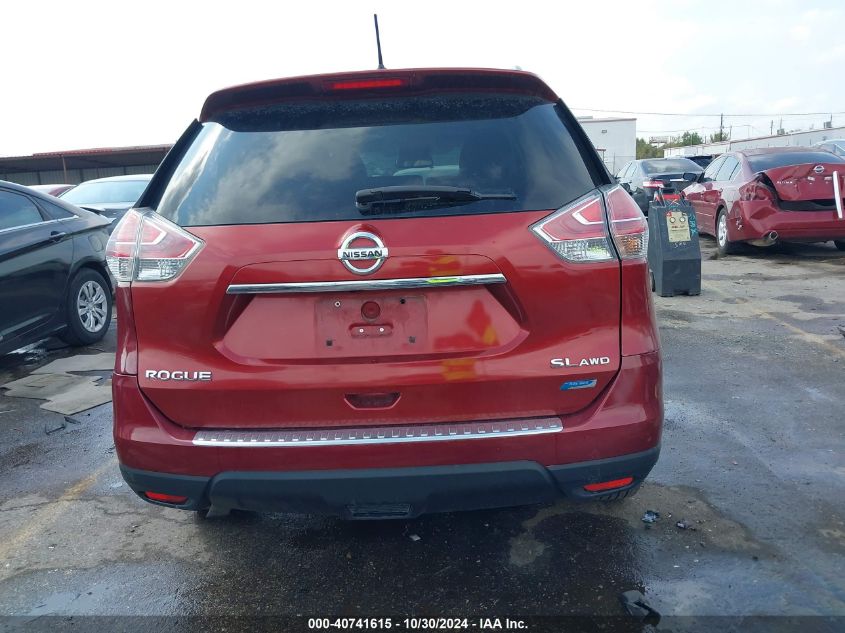 2014 Nissan Rogue Sl VIN: 5N1AT2MV6EC799653 Lot: 40741615