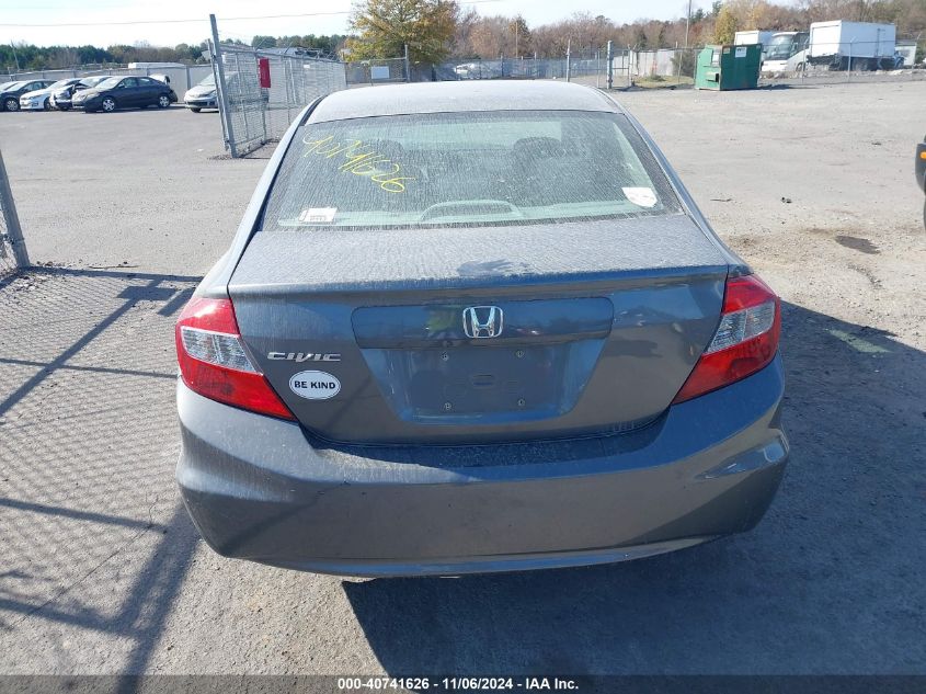 2012 Honda Civic Ex VIN: 19XFB2F82CE061374 Lot: 40741626