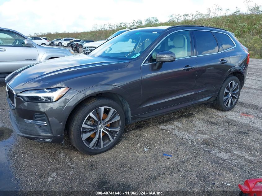 2022 Volvo Xc60 B5 Momentum VIN: YV4L12DK9N1910083 Lot: 40741645