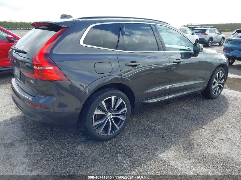 2022 Volvo Xc60 B5 Momentum VIN: YV4L12DK9N1910083 Lot: 40741645