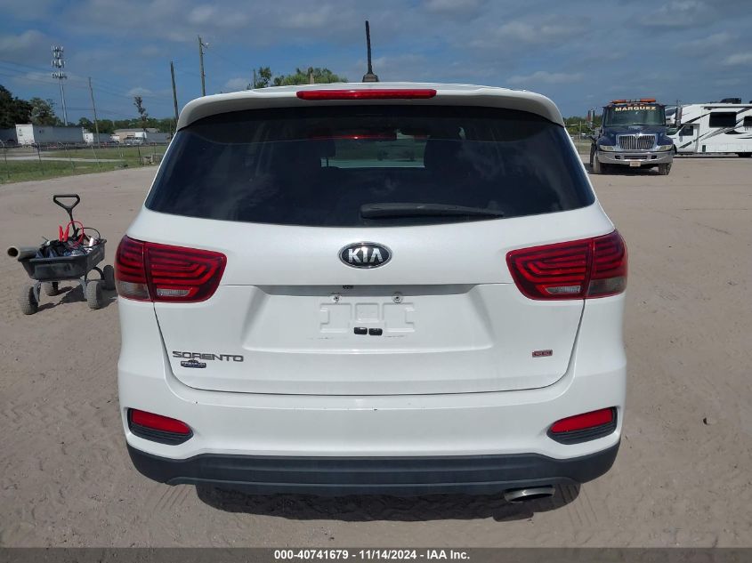 2019 Kia Sorento 2.4L L VIN: 5XYPG4A33KG611678 Lot: 40741679