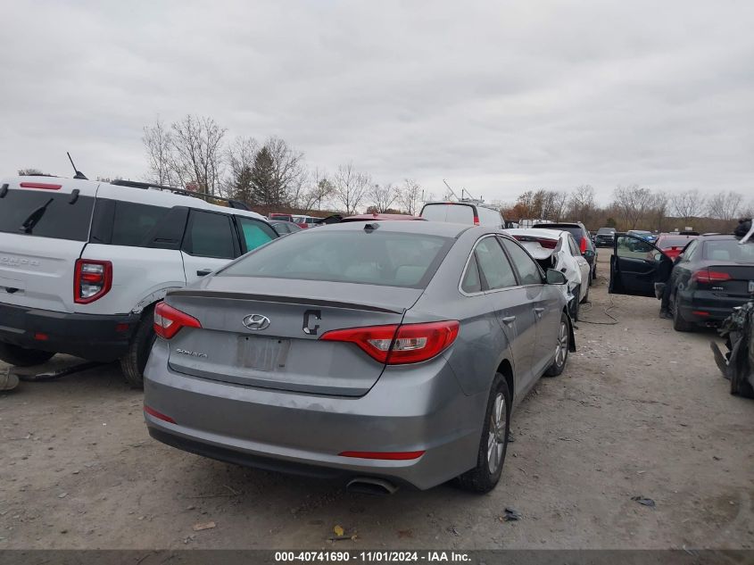 2015 Hyundai Sonata Se VIN: 5NPE24AF6FH087456 Lot: 40741690