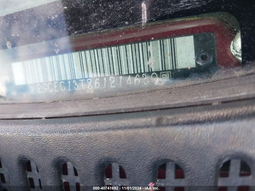 2006 Chevrolet Silverado 1500 Lt2 VIN: 2GCEC13T861214630 Lot: 40741692