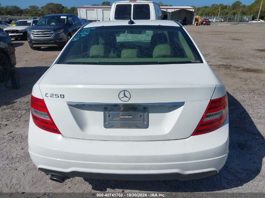 2013 Mercedes-Benz C 250 Luxury/Sport VIN: WDDGF4HBXDR253182 Lot: 40741703