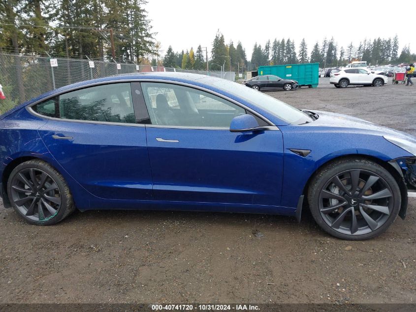 2020 Tesla Model 3 Performance Dual Motor All-Wheel Drive VIN: 5YJ3E1EC2LF586889 Lot: 40741720