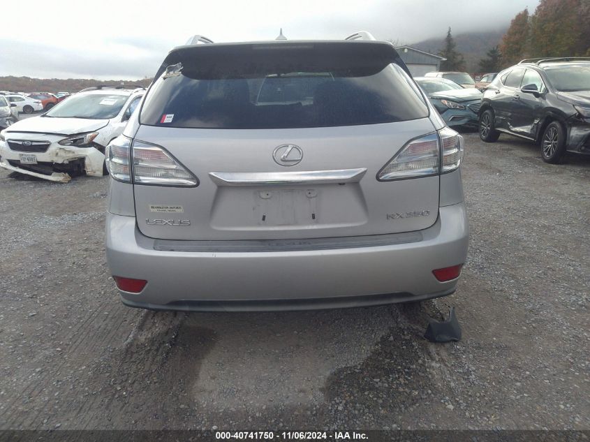 2010 Lexus Rx 350 VIN: 2T2BK1BA1AC071578 Lot: 40741750