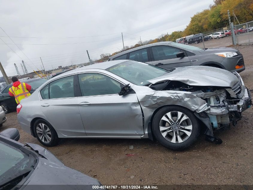 2013 Honda Accord Lx VIN: 1HGCR2F36DA058308 Lot: 40741767