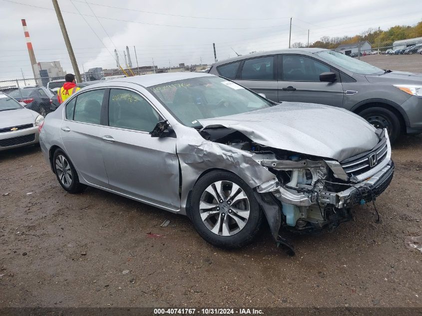 VIN 1HGCR2F36DA058308 2013 Honda Accord, LX no.1