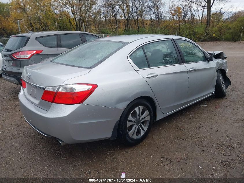 VIN 1HGCR2F36DA058308 2013 Honda Accord, LX no.4