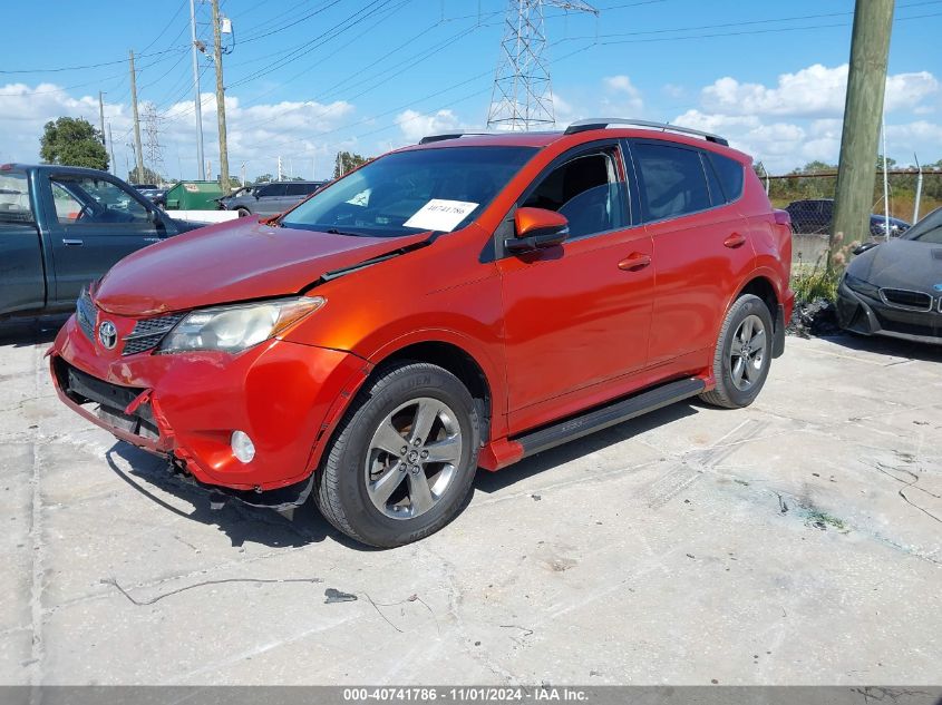 VIN 2T3WFREV1FW152343 2015 Toyota RAV4, Xle no.2