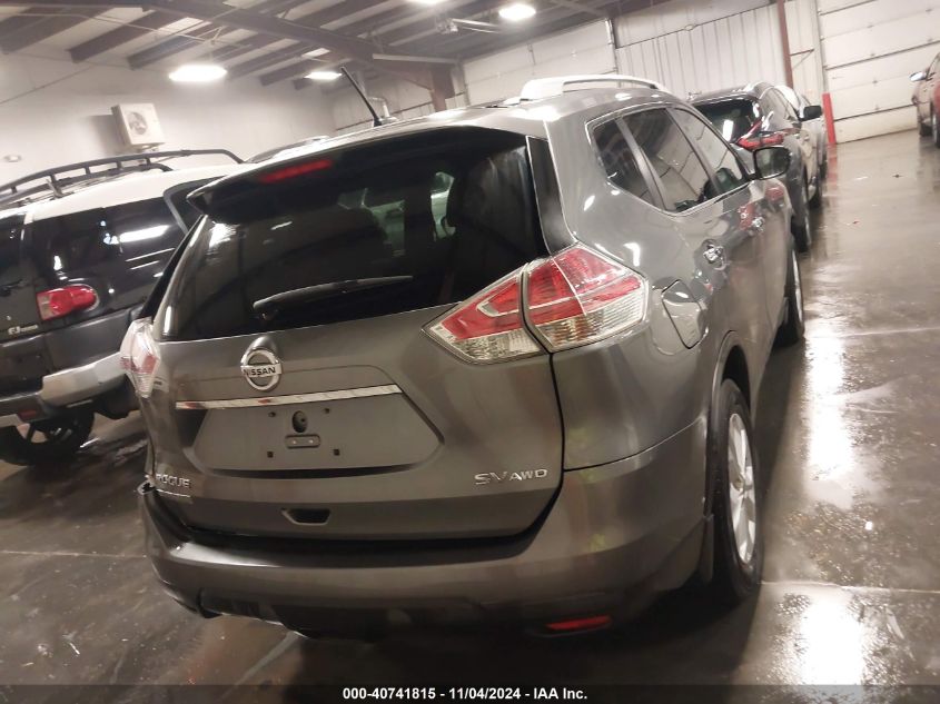 2015 Nissan Rogue Sv VIN: KNMAT2MVXFP519604 Lot: 40741815