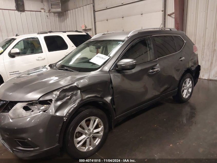 2015 Nissan Rogue Sv VIN: KNMAT2MVXFP519604 Lot: 40741815