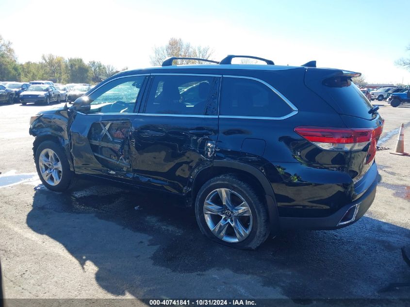 2017 Toyota Highlander Limited VIN: 5TDDZRFH6HS479686 Lot: 40741841