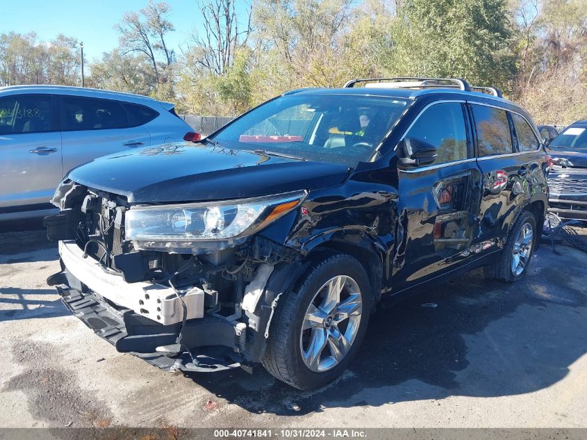 2017 Toyota Highlander Limited VIN: 5TDDZRFH6HS479686 Lot: 40741841