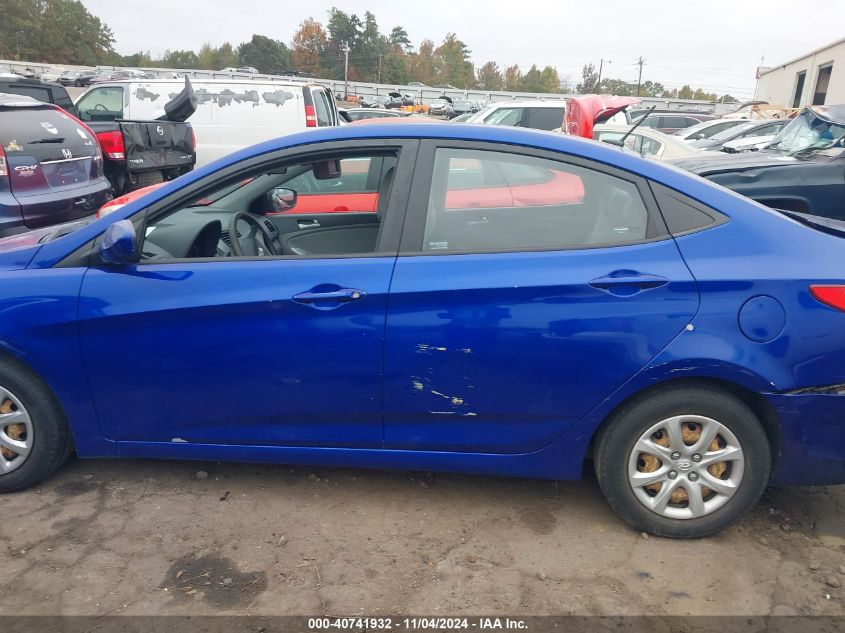 2013 Hyundai Accent Gls VIN: KMHCT4AE8DU347009 Lot: 40741932