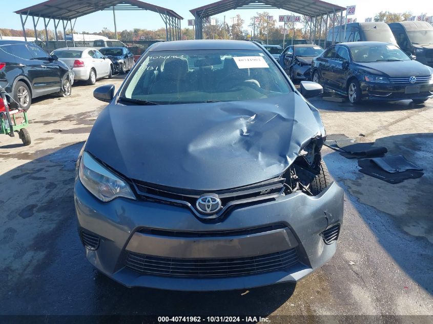 2016 Toyota Corolla Le VIN: 2T1BURHE4GC647664 Lot: 40741962