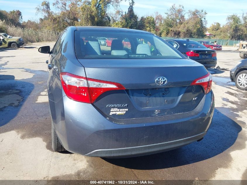 2016 Toyota Corolla Le VIN: 2T1BURHE4GC647664 Lot: 40741962