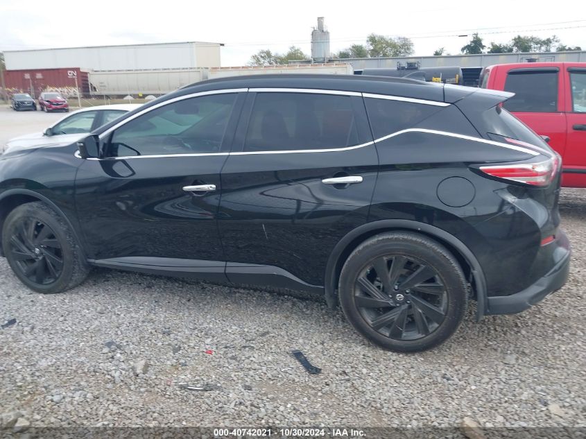 2018 Nissan Murano Sl VIN: 5N1AZ2MG8JN129486 Lot: 40742021