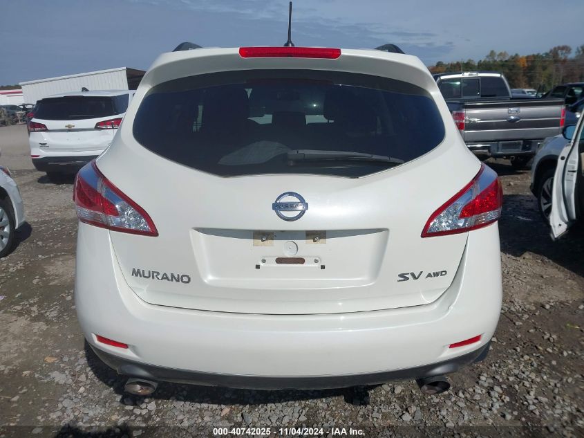 2013 Nissan Murano Sv VIN: JN8AZ1MW6DW305573 Lot: 40742025