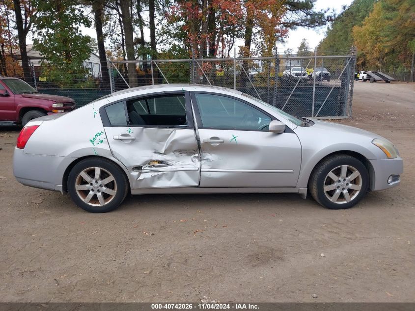 2006 Nissan Maxima Se/Sl VIN: 1N4BA41E06C833396 Lot: 40742026