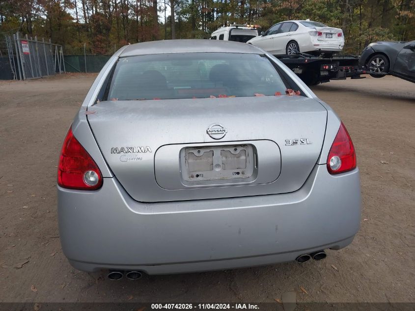 2006 Nissan Maxima Se/Sl VIN: 1N4BA41E06C833396 Lot: 40742026