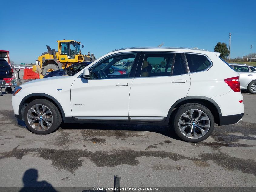 2015 BMW X3 xDrive28D VIN: 5UXWY3C55F0E97116 Lot: 40742049