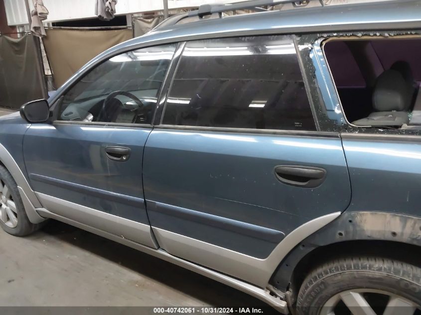 2006 Subaru Outback 2.5I VIN: 4S4BP61C167354895 Lot: 40742061