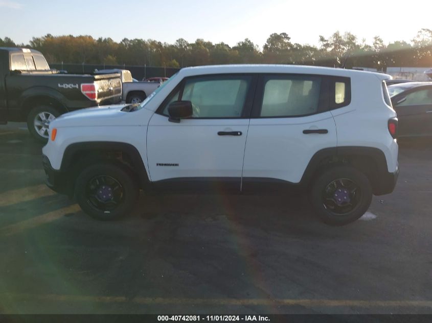 2018 Jeep Renegade Sport 4X4 VIN: ZACCJBAB1JPH00014 Lot: 40742081