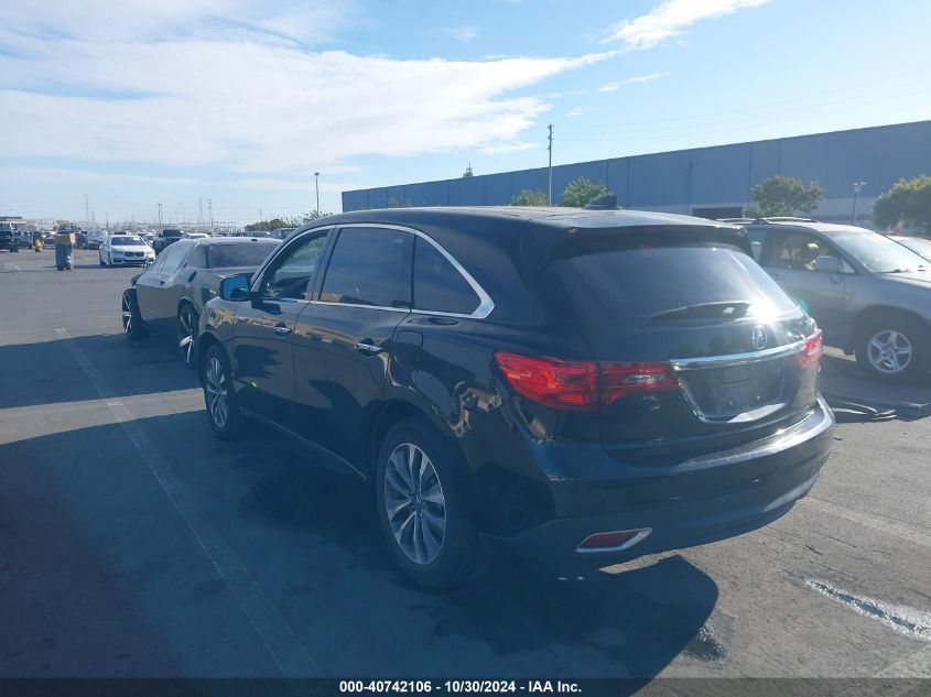 2016 Acura Mdx Technology Acurawatch Plus Packages/Technology Package VIN: 5FRYD3H49GB008883 Lot: 40742106