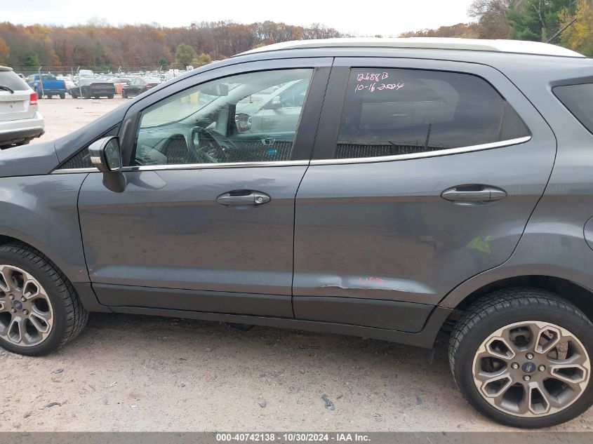 2018 Ford Ecosport Titanium VIN: MAJ6P1WL1JC201585 Lot: 40742138