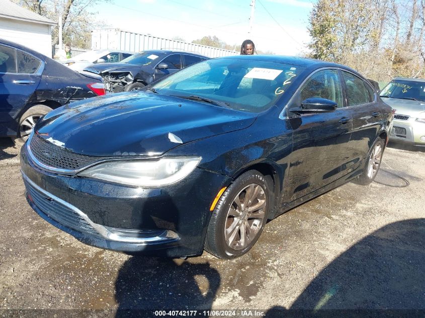 2015 Chrysler 200 Limited VIN: 1C3CCCAB1FN653989 Lot: 40742177