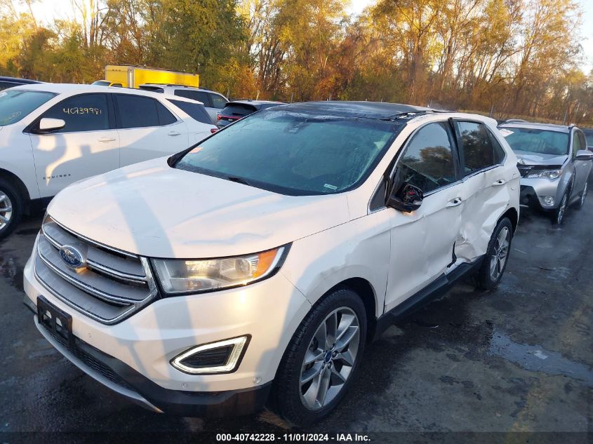 2017 Ford Edge Titanium VIN: 2FMPK4K87HBC36508 Lot: 40742228