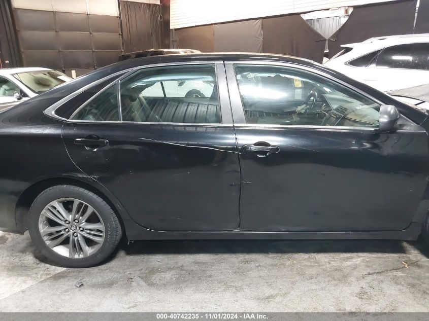 2015 Toyota Camry Se VIN: 4T1BF1FK5FU055952 Lot: 40742235