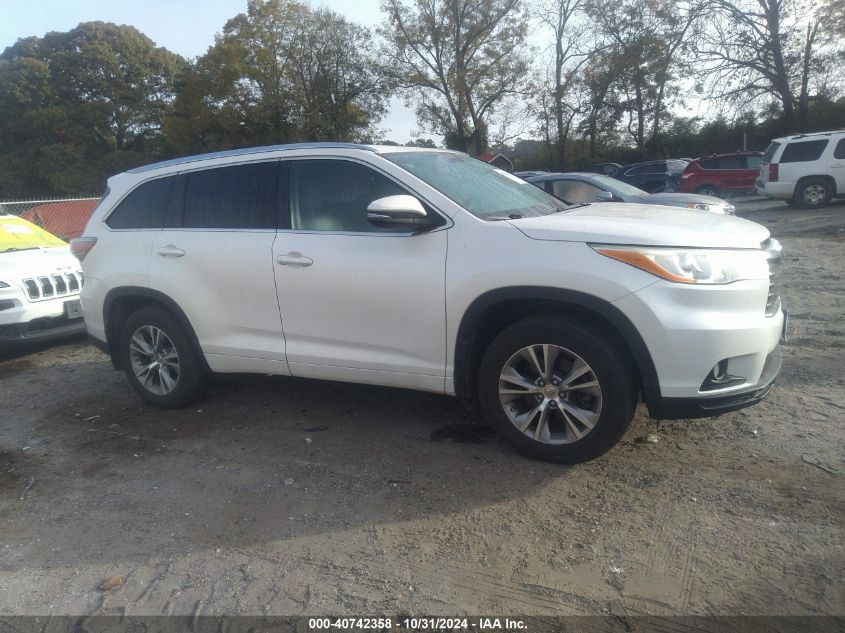 2014 Toyota Highlander Xle V6 VIN: 5TDJKRFH9ES013091 Lot: 40742358