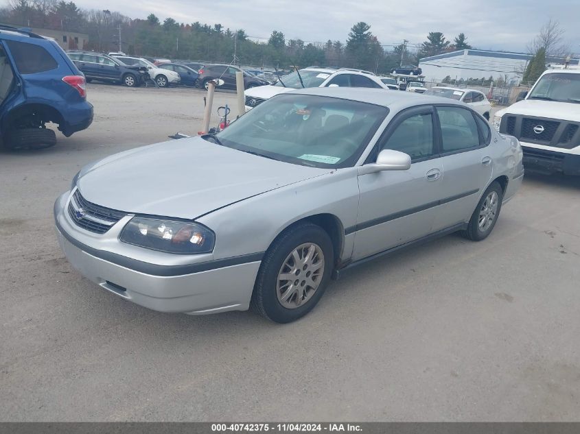 2001 Chevrolet Impala VIN: 2G1WF52EX19168551 Lot: 40742375