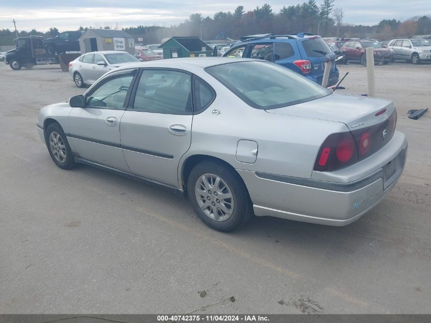 2001 Chevrolet Impala VIN: 2G1WF52EX19168551 Lot: 40742375