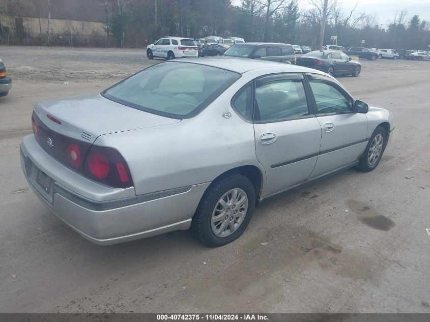 2001 Chevrolet Impala VIN: 2G1WF52EX19168551 Lot: 40742375