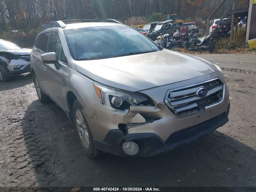 2015 Subaru Outback 2.5I Premium VIN: 4S4BSACC0F3294839 Lot: 40742424