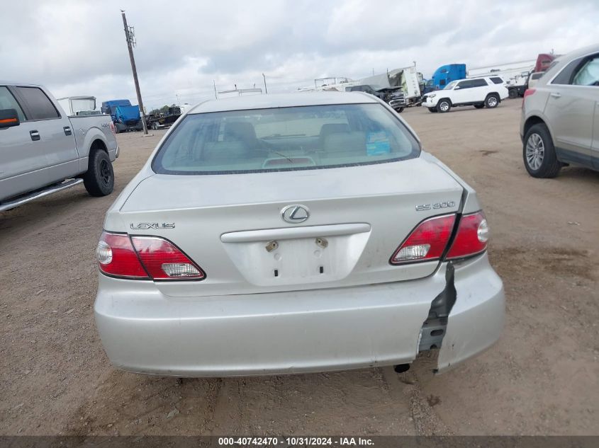 2003 Lexus Es 300 VIN: JTHBF30G536009833 Lot: 40742470