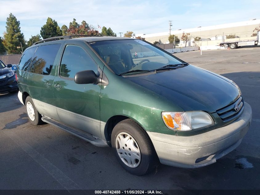 2002 Toyota Sienna Le VIN: 4T3ZF13CX2U445216 Lot: 40742488