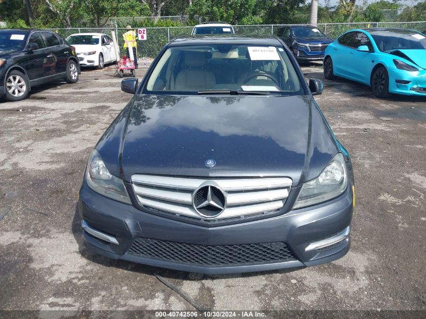 2013 Mercedes-Benz C 250 Luxury/Sport VIN: WDDGF4HBXDR275487 Lot: 40742506