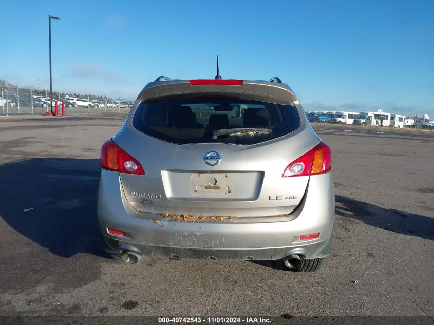 2010 Nissan Murano Le VIN: JN8AZ1MW9AW136029 Lot: 40742543