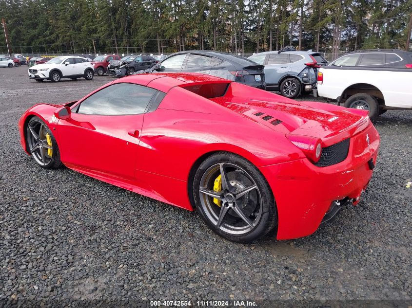 VIN ZFF68NHA7D0194059 2013 Ferrari 458 Italia, Spider no.3