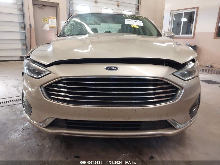 2019 Ford Fusion Sel VIN: 3FA6P0CD5KR180413 Lot: 40742631