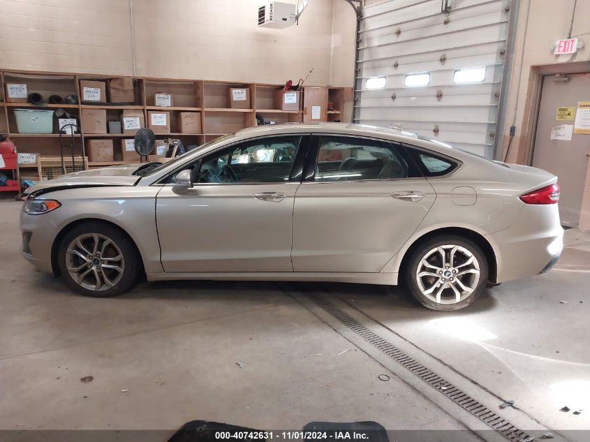 2019 Ford Fusion Sel VIN: 3FA6P0CD5KR180413 Lot: 40742631