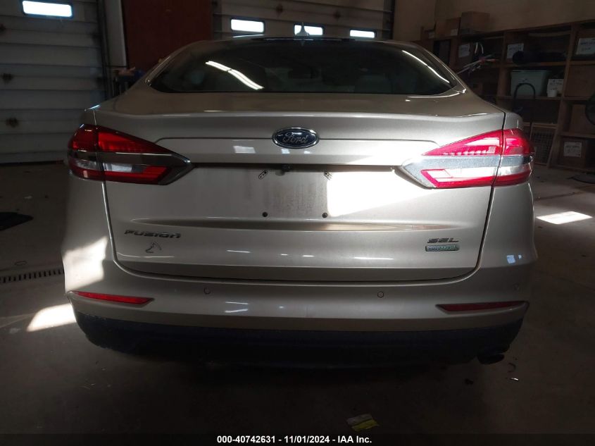 2019 Ford Fusion Sel VIN: 3FA6P0CD5KR180413 Lot: 40742631