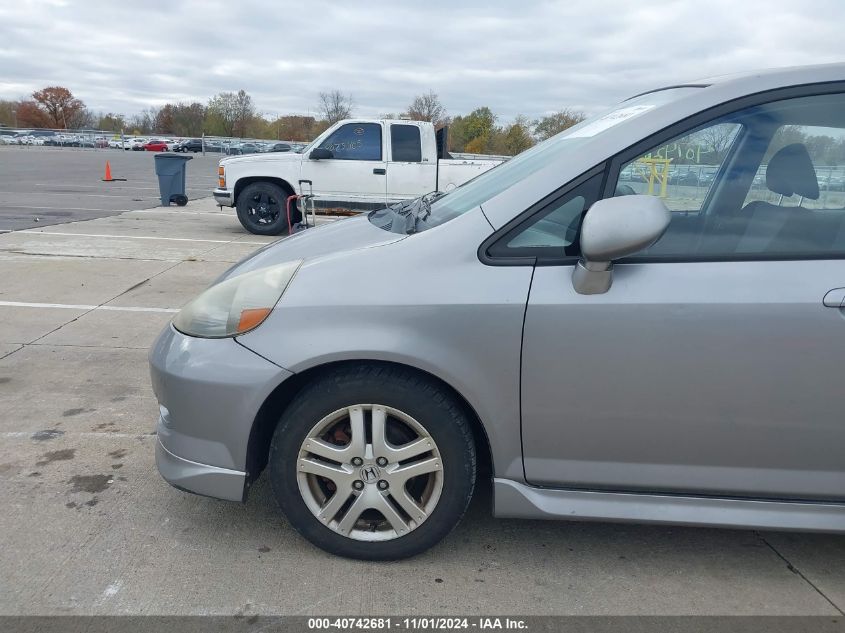 2007 Honda Fit Sport VIN: JHMGD38657S003521 Lot: 40742681